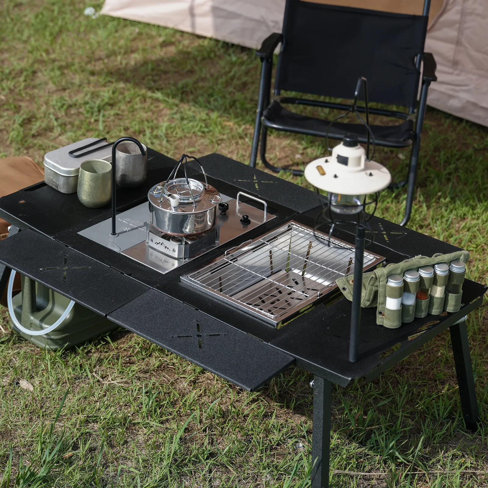 Portable IGT Camping Table – Modular Outdoor Kitchen Table with Foldable Design